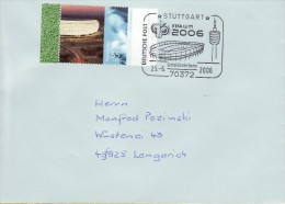 GERMANY 2006 FOOTBALL WORLD CUP GERMANY COVER WITH POSTMARK  / A 97 / - 2006 – Duitsland