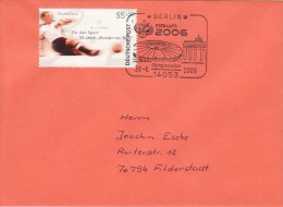 GERMANY 2006 FOOTBALL WORLD CUP GERMANY COVER WITH POSTMARK  / A 104 / - 2006 – Deutschland