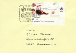 GERMANY 2006 FOOTBALL WORLD CUP GERMANY COVER WITH POSTMARK  / A 106 / - 2006 – Deutschland