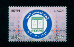 EGYPT / 2003 / ARAB LAWYER'S UNION / JUSTICE / MEASUREMENTS / MNH / VF - Neufs