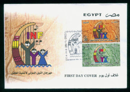 EGYPT / 2003 / INTL. NILE CHILD SONG FESTIVAL / MUSIC / FDC - Cartas & Documentos