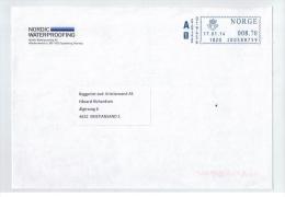 Norway Meter Franking 17.01.2014 - Lettres & Documents