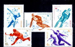 Jeux Olympiques - Russie 1980 - Yv.no.4659/63 Neufs**(d) - Hiver 1980: Lake Placid