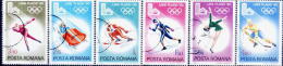 C3511 - Roumanie 1980 - Yv.no.3241/6 Obliteres - Hiver 1980: Lake Placid