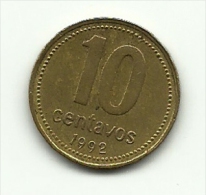 1992 - Argentina 10 Centavos, - Argentine