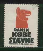 DENMARK 1927 COPENHAGEN DANISH TRADE FAIR NG BEAR POSTER STAMP CINDERELLA - Nuovi