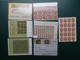 KART.DOOS1    7  CP  REPRODUCTION  DE TIMBRES SUISSE - Covers & Documents