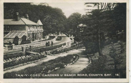 CLWYD - COLWYN BAY - TAN-Y-COED GARDENS AND BEACH ROAD RP Clw46 - Denbighshire