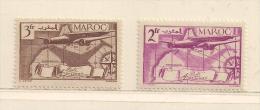 MAROC  ( FRMAR - 8 )    1939  N° YVERT ET TELLIER  N° 46/47   N** - Aéreo