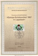 ALLEMAGNE  Carte  Notice 1er Jour  1987 Embleme Et Armes De Lippstadt - Autres & Non Classés