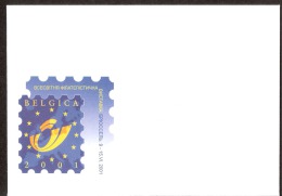 Ukrain Envelope Belgica 2001 Philatelic Exhibition - Ucrania