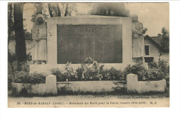 36 - MONT-de-MARSAN - Monuments Des Morts Pour La Patrie -Guerre 1914-1918) M.D. - Mont De Marsan