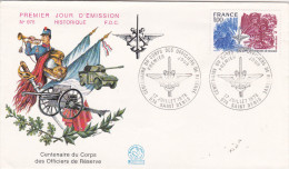 Saint-Denis Réunion 1976 - FDC Officiers De Réserve - 1er Jour - Briefe U. Dokumente