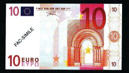 "POLYMER-Note ", 10 Euro, Testnote? From Italy, Beids. Druck, RRRR, UNC, 108 X 62 Mm, FACSIMILE, Factice - Autres & Non Classés