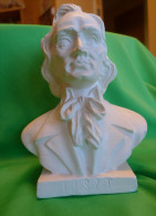 Vintage Musician Franz LISZT BUST Hungarian Composer Pianist - POZNAN Figurine Statue Poland BAD Roman I Andrzej Dyczkow - Other & Unclassified