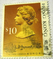 Hong Kong 1987 Queen Elizabeth II $10 - Used - Gebraucht