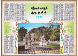 CALENDRIER - ALMANACH DES POSTES ET DES TELEGRAPHES - ANNEE 1971 - Département De SEINE ET MARNE - Formato Grande : 1971-80