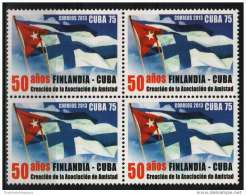 2013.10 CUBA 2013 FDC  50 ANIV CREACION DE LA ASOCIACION DE AMISTAD. FINLANDIA-CUBA. FINLAND BLOCK 4 - Ongebruikt