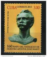 2013.11 CUBA 2013 MNH 160 ANIV DEL NATALICIO DE JOSE MARTI. - Unused Stamps
