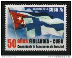 2013.9 CUBA 2013 FDC  50 ANIV CREACION DE LA ASOCIACION DE AMISTAD. FINLANDIA-CUBA. FINLAND - Unused Stamps