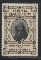 AUSTRIA 1918 ASYL BAUSTEIN LEMON CHILDREN'S HOME REICHSVEREIN FUR KINDERSCHUTZ FUND RAISING LABEL NHM POSTER STAMP - Nuovi