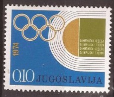 1974  47  SPORT JUGOSLAVIJA  OLYMPISCHE WOCHE  MNH - Bienfaisance