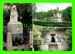 PARIS (75) - CIMETIÈRE DU PÈRE LACHAISE - 3 MULTIVUES - CHOPIN, MUSIQUE, BARTHOLOMÉ - ÉDITIONS VERMET - - Paris (20)