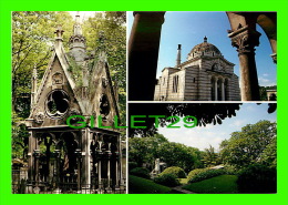 PARIS (75) - CIMETIÈRE DU PÈRE LACHAISE - 3 MULTIVUES - HÉLOISE & ABÉLARD, COLUMBARIUM, JARDIN - ÉDITIONS VERMET - - Distretto: 20