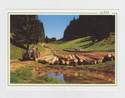 39 - JURA - Paysage Jurassien - Homme Tracteur Bois Tronc Arbre - 1999 - Trattori