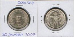 SERBIA 20 DINAR 2007 UNC DOSITEJ OBRADOVIĆ - Serbia