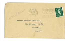 GRAN BRTETAGNA - PRINTED MATTER  - LETTERA ANNULLO SPECIALE - ANNO 1954 - Cartas & Documentos