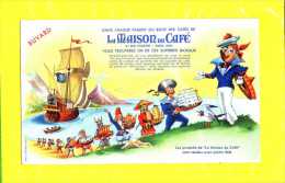 Buvard :La Maison Du Café  Bateau Pirate - Coffee & Tea