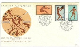 GRECIA - GREECE - 1960 Olympic Games - Rome, Italy   FDC - NON COMPLETA - Vluchtelingen