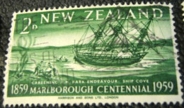 New Zealand 1959 The 100th Anniversary Of Marlborough Province 2d - Used - Oblitérés