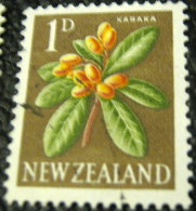 New Zealand 1960 Corynocarpus Laevigatus Karaka 1d - Used - Used Stamps