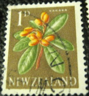 New Zealand 1960 Corynocarpus Laevigatus Karaka 1d - Used - Oblitérés