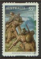 2010 - Australian Kokoda 55c CAMPAIGN 1942 Trenches Stamp FU Self Adhesive - Usati