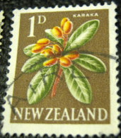 New Zealand 1960 Corynocarpus Laevigatus Karaka 1d - Used - Used Stamps