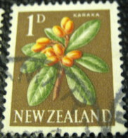 New Zealand 1960 Corynocarpus Laevigatus Karaka 1d - Used - Used Stamps