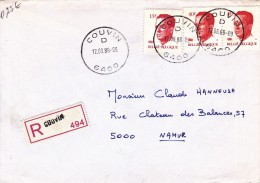 A27 - Enveloppe Recommandé N° 494 - 6400 COUVIN - COB - Other & Unclassified