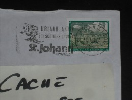 LETTRE AUTRICHE AUSTRIA OSTERREICH YT 1621 - ABBAYE REIN HOHENFURTH - FLAMME St JOHANN IN TIROL - SKI - - Storia Postale