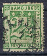 Sello 2 1/2 Sch. HAMBURG, Estado Aleman, Yvert Num 16 º - Hamburg
