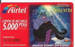 TARJETA DISNEY LA SIRENITA - Non Classés