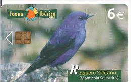 TARJETA FAUNA ROQUERO SOLITARIO - Non Classés