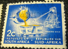 South Africa 1961 Pouring Gold 2c - Used - Gebraucht