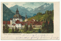 1900, Zeno Diemer,  " Ettal Gegen Graswanghtal" Viaggiata. - Diemer, Zeno