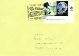 GERMANY 2006 FOOTBALL WORLD CUP GERMANY COVER WITH POSTMARK - 2006 – Germany