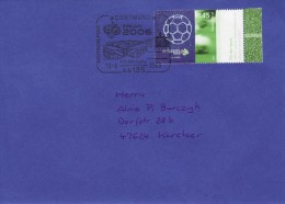 GERMANY 2006 FOOTBALL WORLD CUP GERMANY COVER WITH POSTMARK - 2006 – Germany