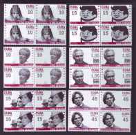 2009.45 CUBA 2009 COMPLETE SET MNH CUBAN MOVIE HISTORY. PELICULAS . CINE. ELPIDIO VALDES. CARTOON. BLOCK 4. - Neufs