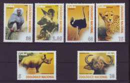 2009.52 CUBA 2009 COMPLETE SET MNH ZOO LION MONKEY MANDRIL URO RINOCERONTE LOBO. LEON. RINOCERONTE. AVESTRUZ - Ungebraucht